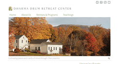 Desktop Screenshot of dharmadrumretreat.org