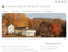 Tablet Screenshot of dharmadrumretreat.org